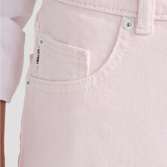 DL1961 Hepburn Wide Leg high waist vintage Pink Peony Jeans Size 26 - Picture 3 of 13